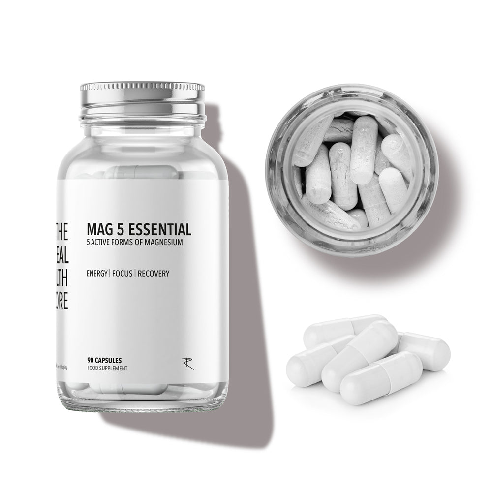 TRHC Magnesium Mag 5 Essential (5 active forms of magnesium) Complex - 90 Capsules