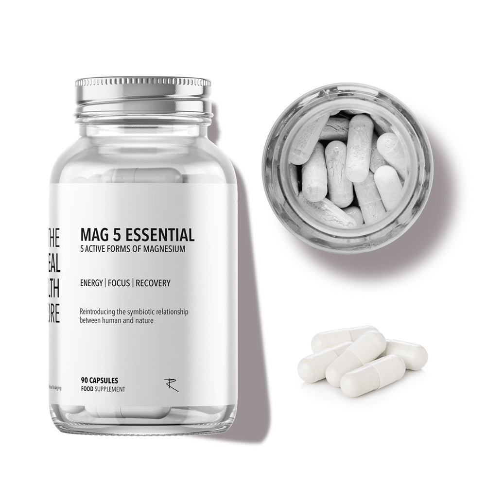 TRHS Magnesium Mag 5 Essential (5 active forms of magnesium) Complex - 90 Capsules