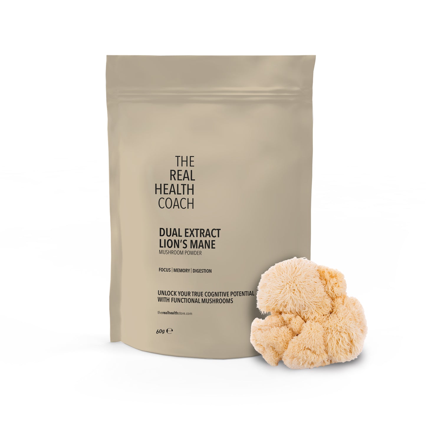 
                  
                    TRHC Dual Extract Lion's Mane Mushroom Powder - 60grams
                  
                