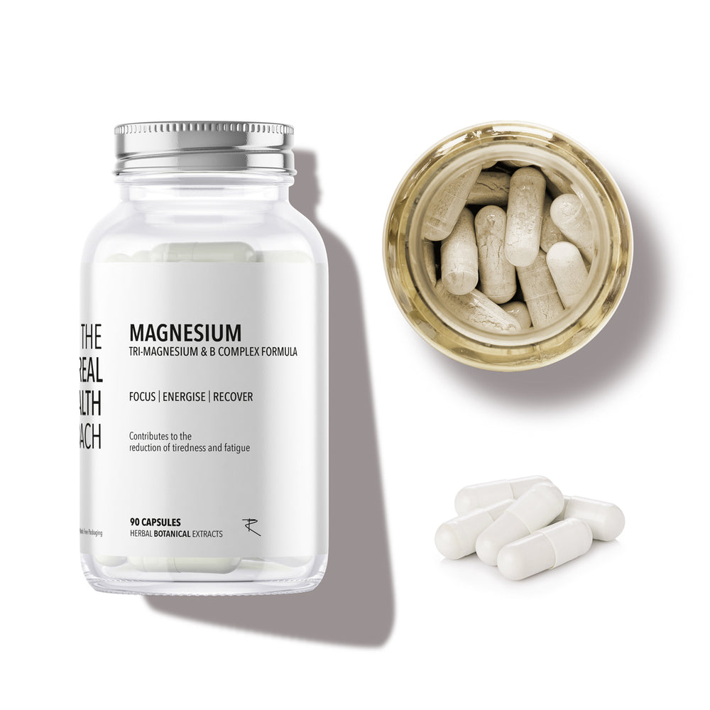 TRHC Magnesium & Methylated B Vitamin Complex Formula - 90 Capsules