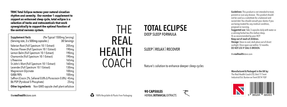 
                  
                    TRHC Total Eclipse - Natural Sleep Aid Formula, Melatonin Free - 90 capsules
                  
                